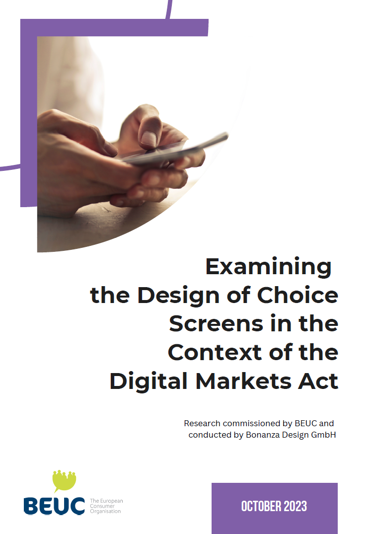 Examining the Design of Choice Screens in the Context of the Digital Markets Act